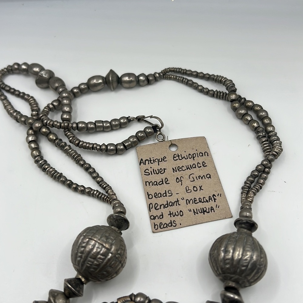 Antique Ethiopian silver engagement necklace - Picture 5 of 6